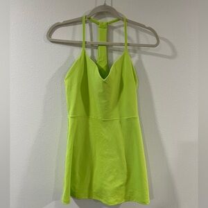 Spiritual Gangster Jet Active Mini Dress | Bright Kiwi | Size: Small | NWOT